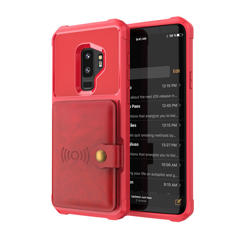Étui portefeuille en cuir PU de luxe compatible avec Apple pour Samsung Galaxy S10 S9 Plus pour iPhone 6 6s 7 8 Plus X XS XR XX MAX