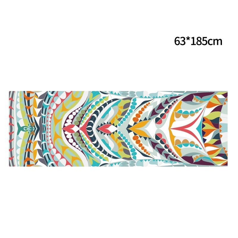 Serviette de yoga imprimée, serviette de yoga portable, serviette de yoga antidérapante et respectueuse de l'environnement - LUXARAH