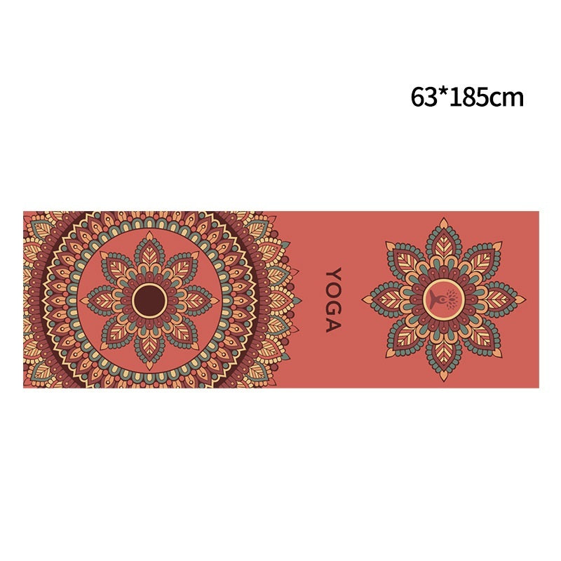 Serviette de yoga imprimée, serviette de yoga portable, serviette de yoga antidérapante et respectueuse de l'environnement - LUXARAH