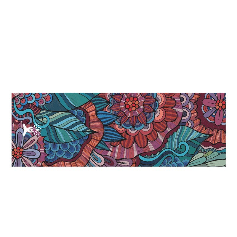 Serviette de yoga imprimée, serviette de yoga portable, serviette de yoga antidérapante et respectueuse de l'environnement - LUXARAH