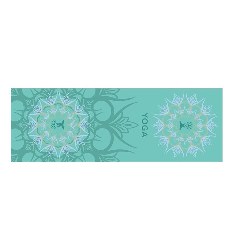 Serviette de yoga imprimée, serviette de yoga portable, serviette de yoga antidérapante et respectueuse de l'environnement - LUXARAH