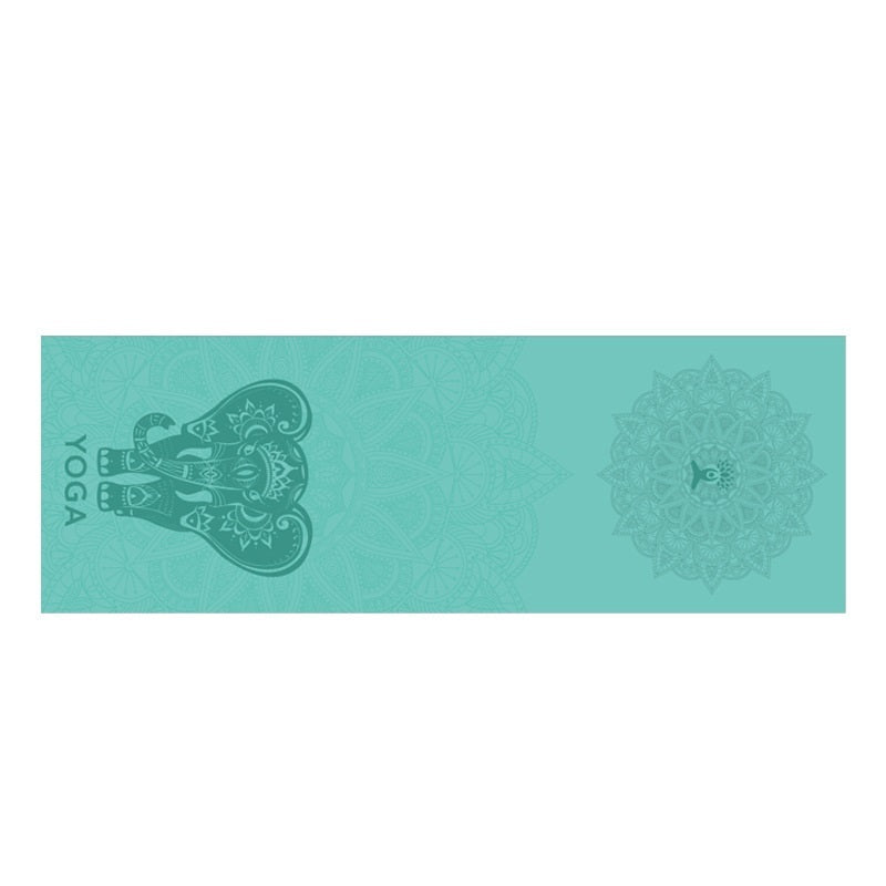 Serviette de yoga imprimée, serviette de yoga portable, serviette de yoga antidérapante et respectueuse de l'environnement - LUXARAH