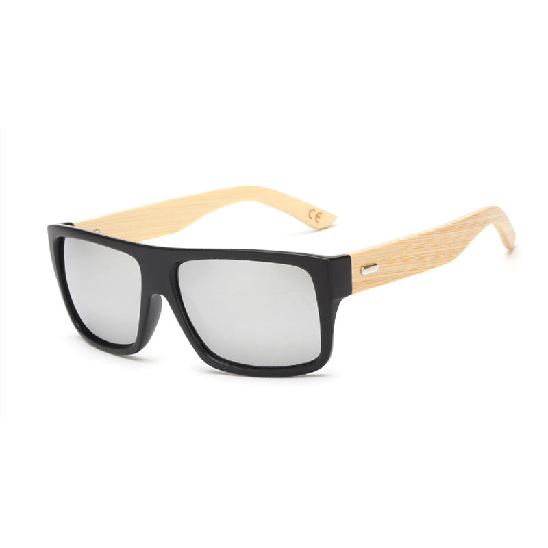 Lunettes de soleil rétro en bois et bambou pour hommes et femmes