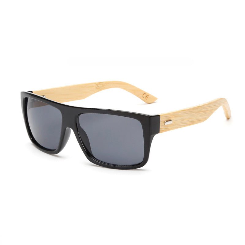 Lunettes de soleil rétro en bois et bambou pour hommes et femmes