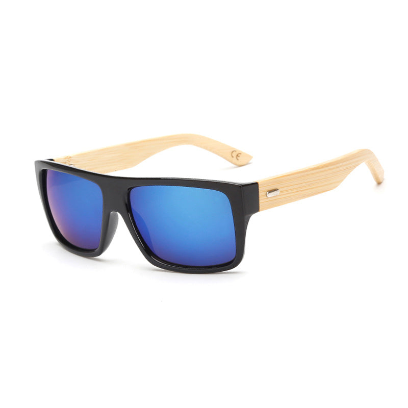 Lunettes de soleil rétro en bois et bambou pour hommes et femmes