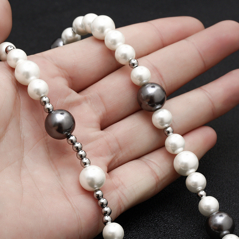 Colliers de perles à coutures colorées pour hommes et femmes