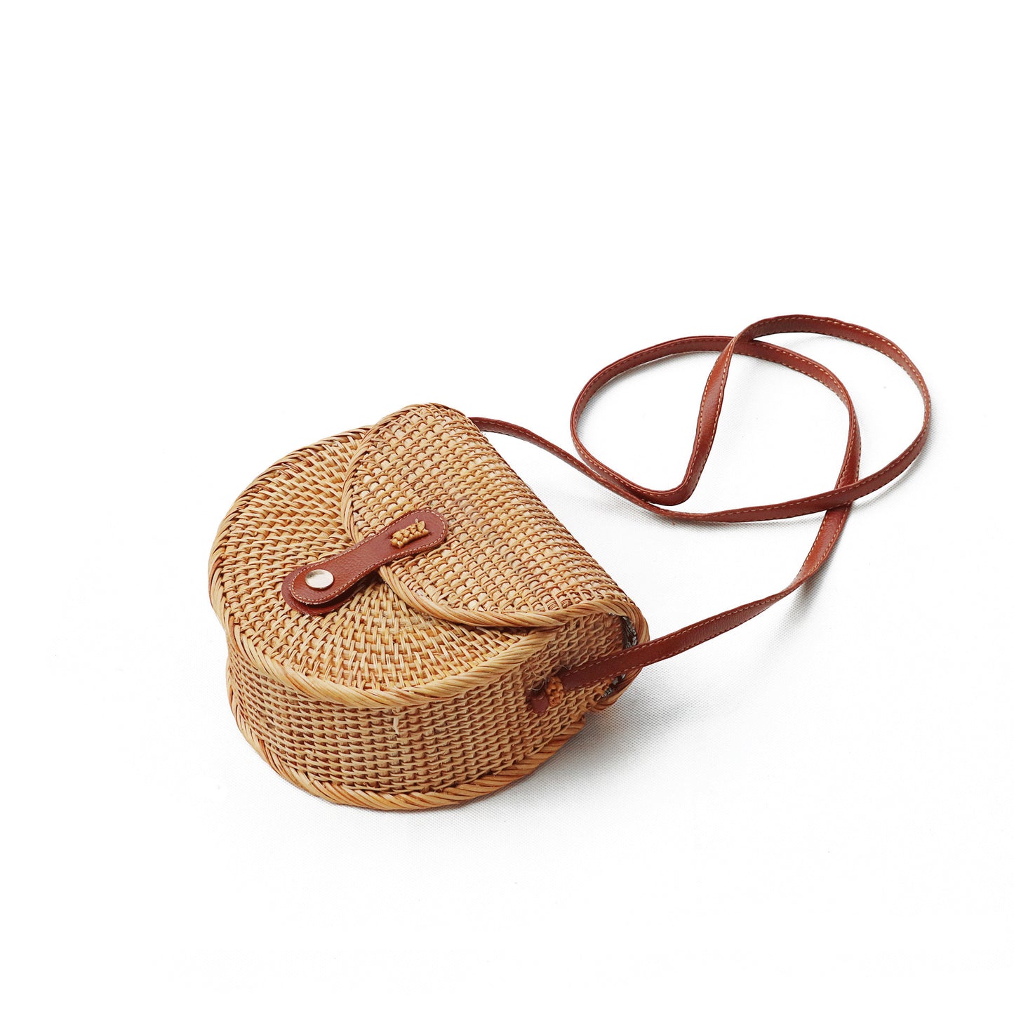 Sac en rotin tissé, sac à bandoulière demi-cercle, sac en rotin tissé, sac messager