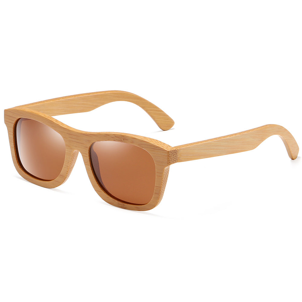 Nouvelles lunettes de soleil tendance en bambou