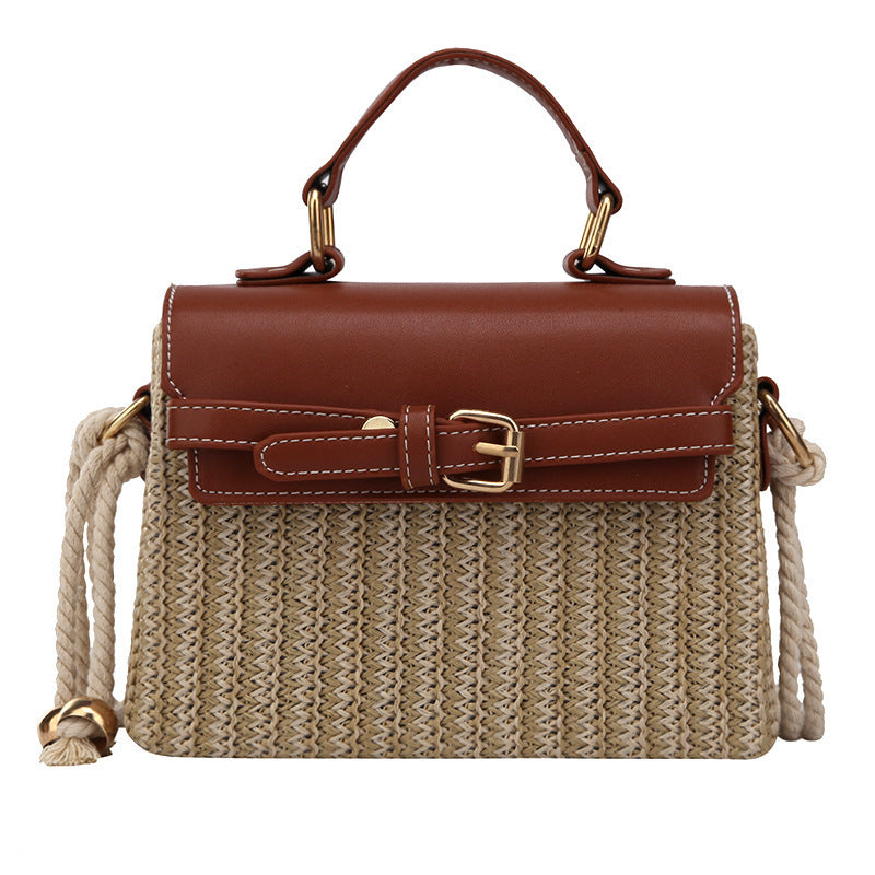 Sacs à main Fashion Box en rotin pour femmes - LUXARAH