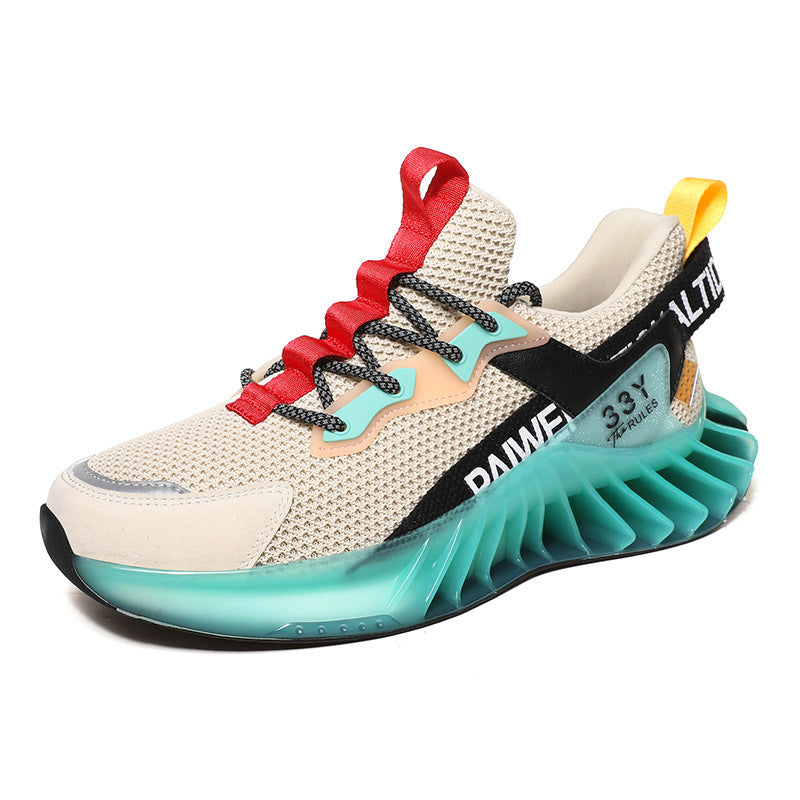 Chaussures de sport respirantes et réfléchissantes pour hommes et jeunes, idéales pour la course, le fitness, les voyages - LUXARAH