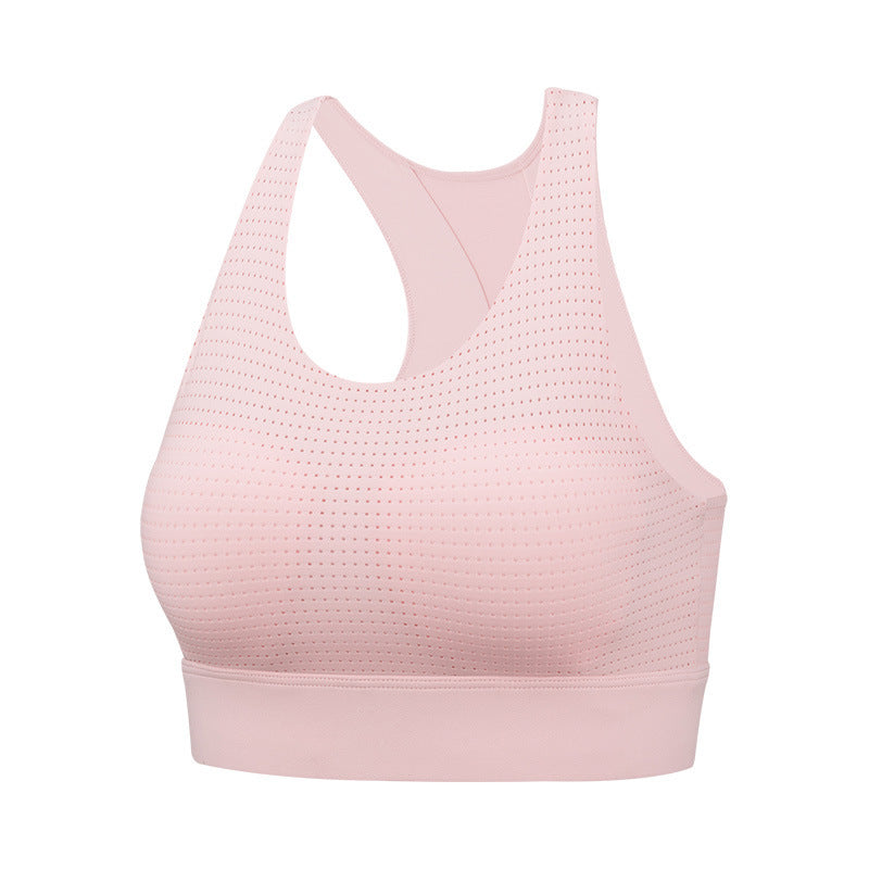 Soutien-gorge de yoga et de fitness tout-en-un, style gilet antichoc, froncé et galbant - LUXARAH