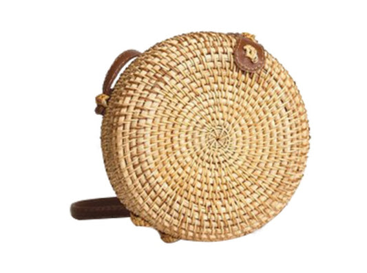 Sac en rotin diagonal à une épaule - LUXARAH