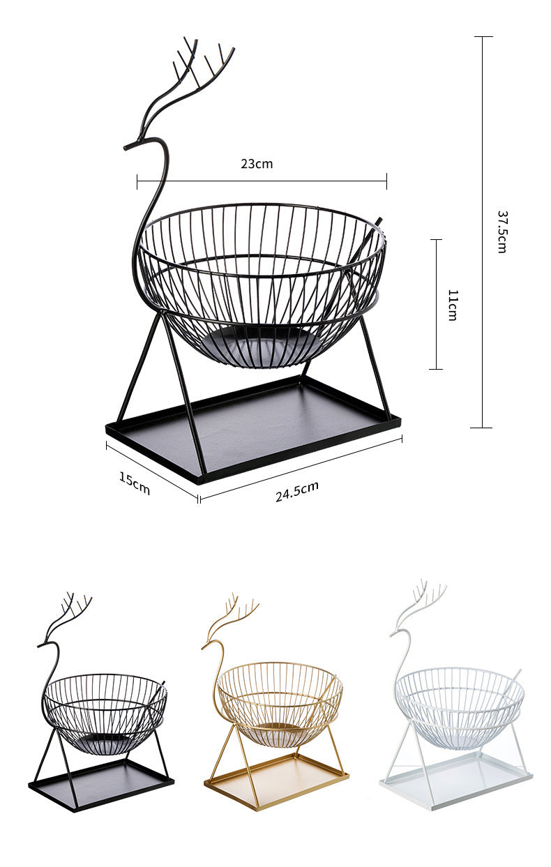Articles pour la maison, salon créatif, assiette de fruits nordique, panier de rangement, art en fer
