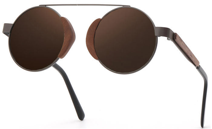 Lunettes de soleil rétro en bambou pour hommes et femmes