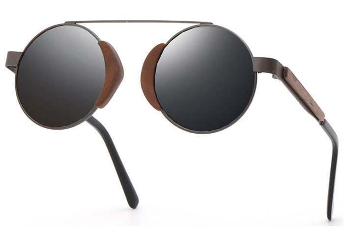 Lunettes de soleil rétro en bambou pour hommes et femmes