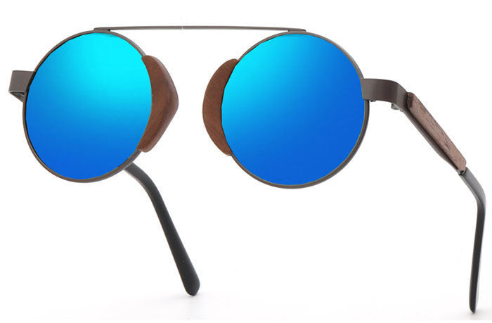 Lunettes de soleil rétro en bambou pour hommes et femmes