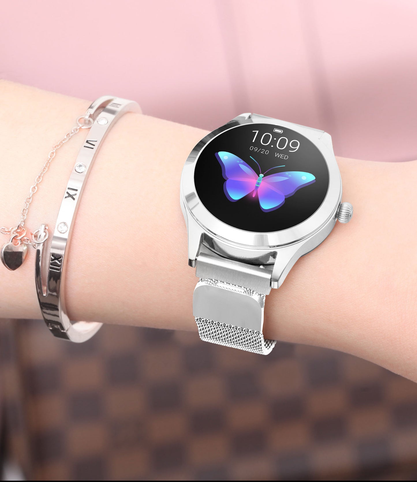 Bracelet intelligent de surveillance de la fréquence cardiaque et des pas sportifs - LUXARAH