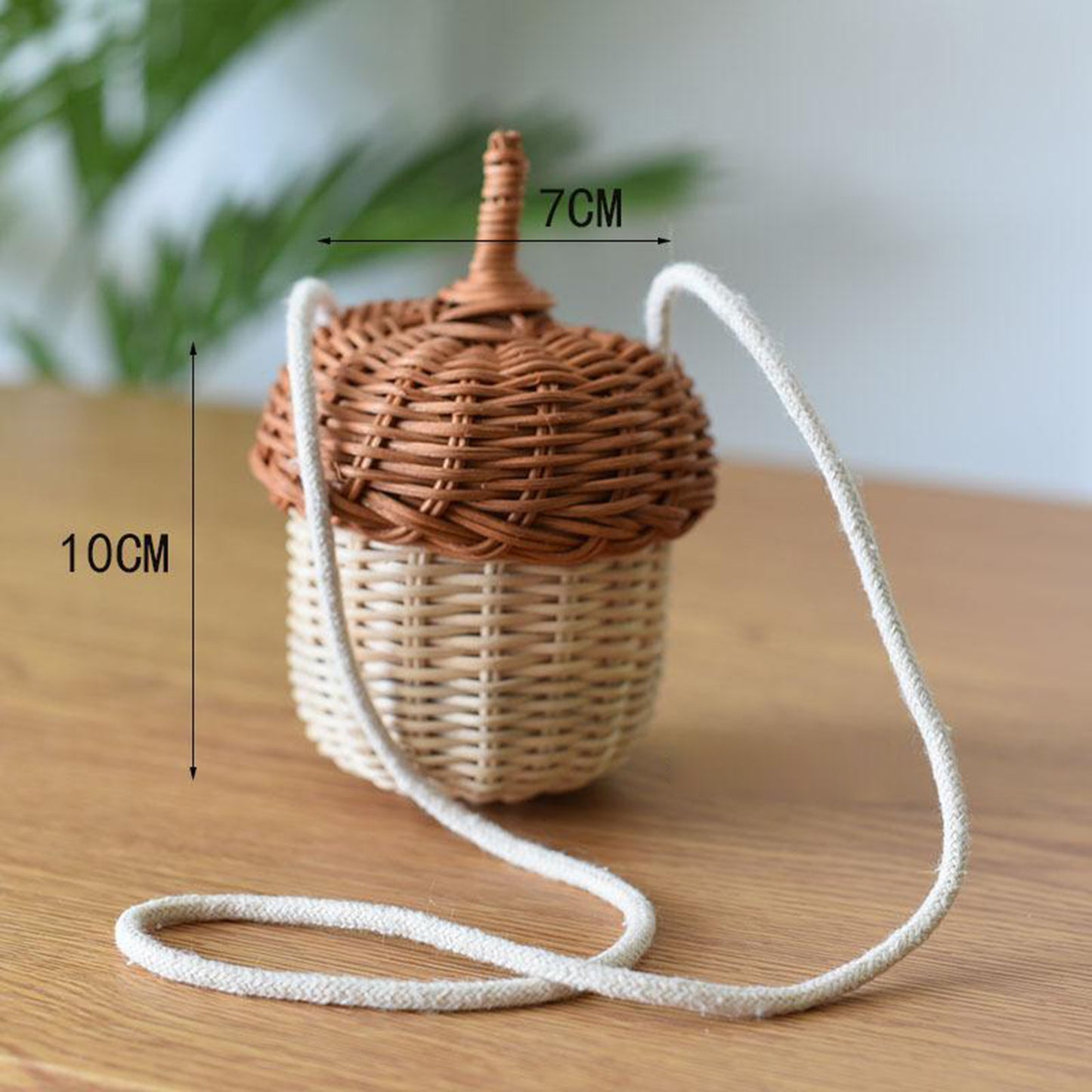Sac Ă plantes diagonal en rotin - LUXARAH