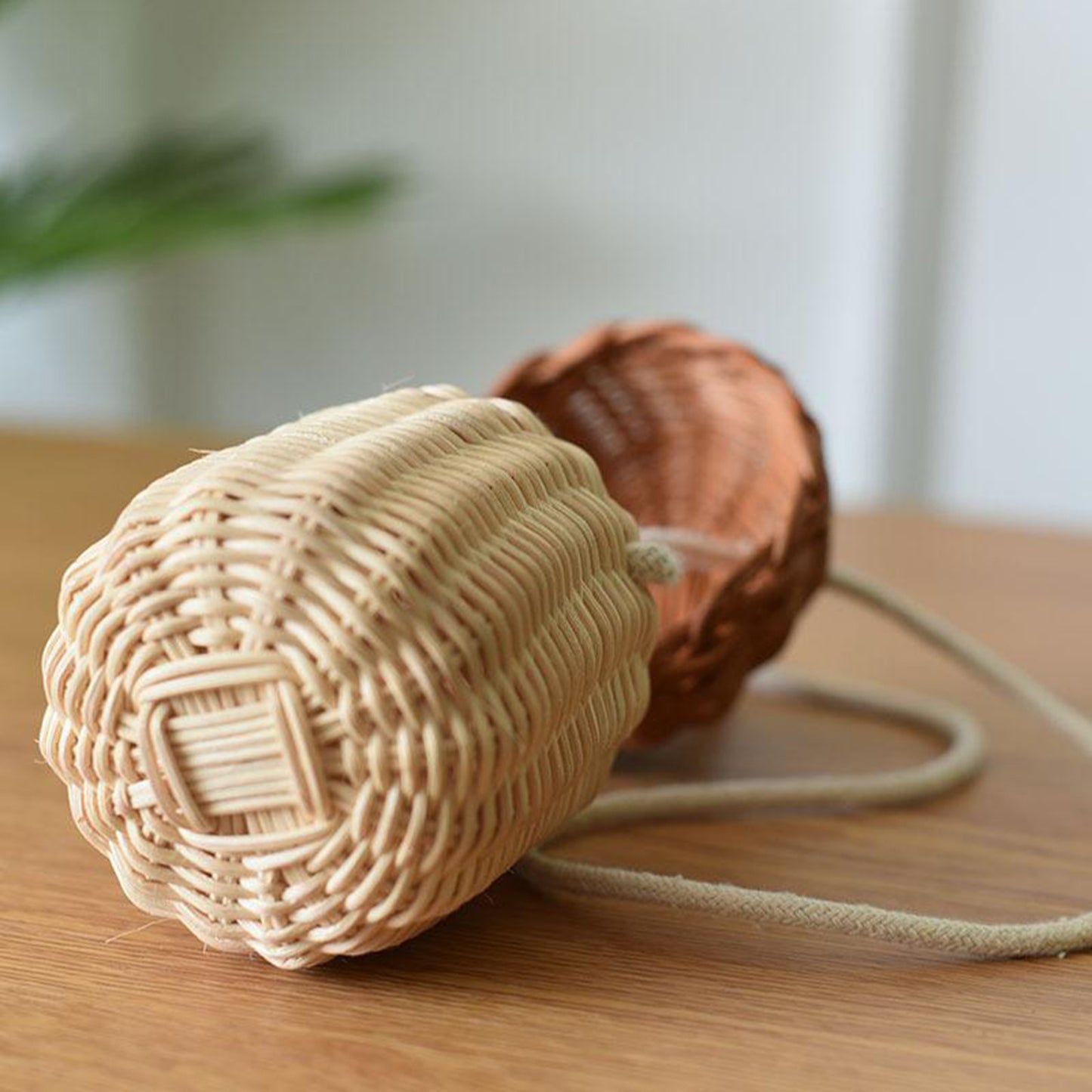 Sac Ă plantes diagonal en rotin - LUXARAH