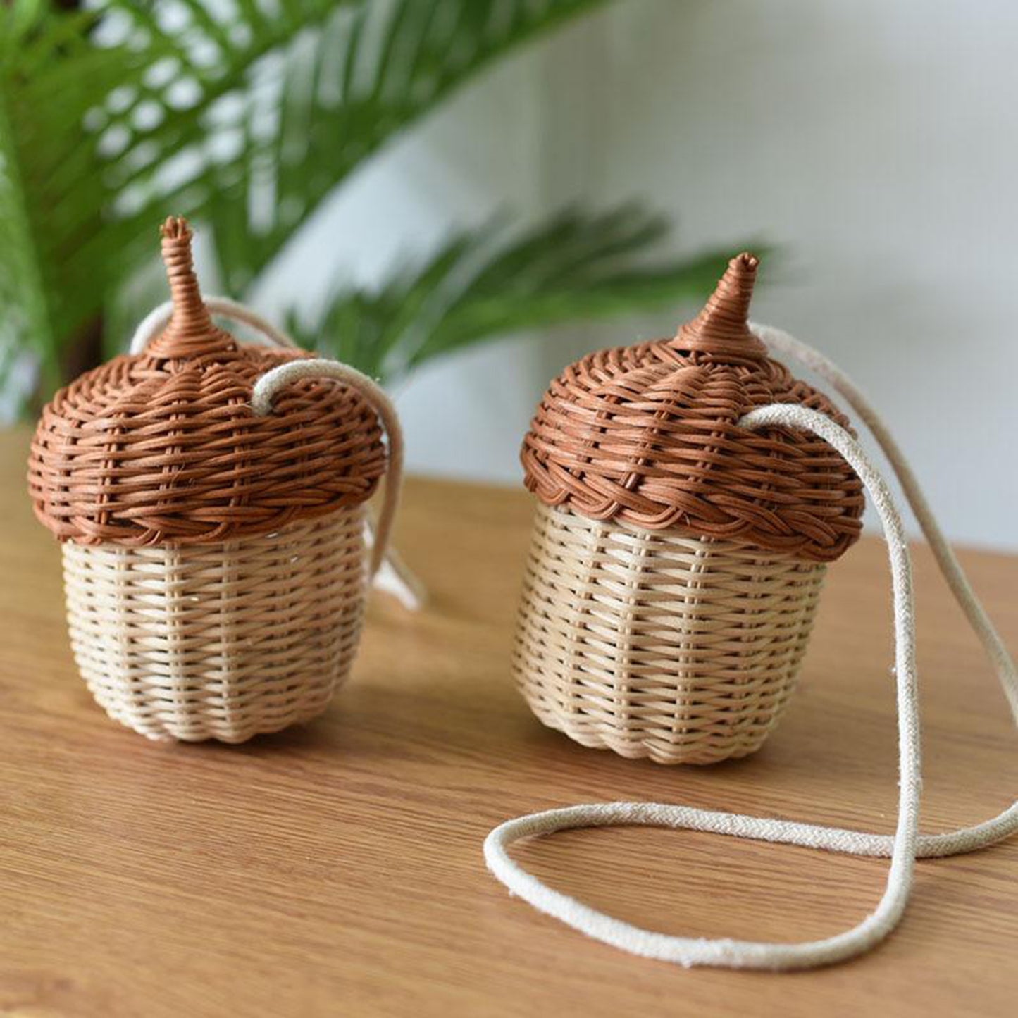 Sac Ă plantes diagonal en rotin - LUXARAH