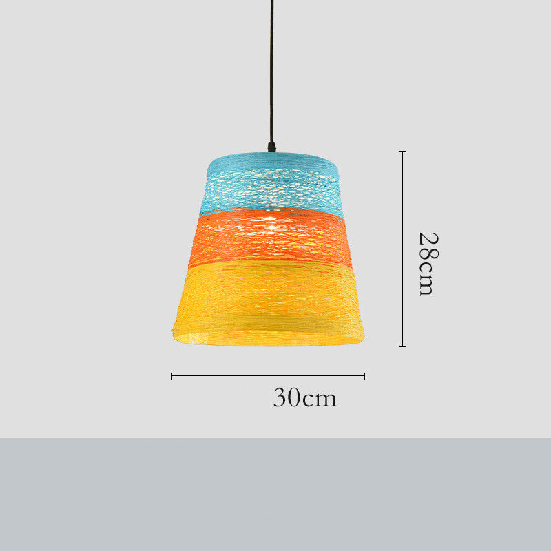 Lampe suspendue en rotin tissée en forme de boule pour café, restaurant, ferme, hot pot, bar