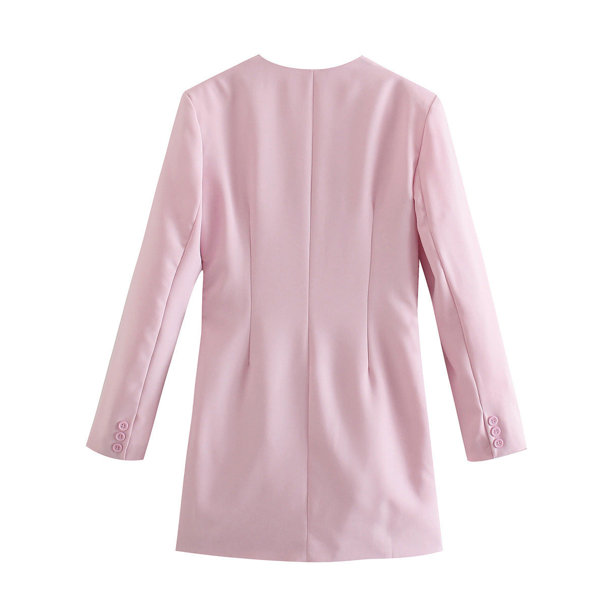 Robes décontractées à col en V, mode, robe cintrée, élégantes, manches longues, mini-robes - LUXARAH