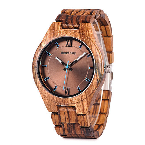 Montre en bois de bambou