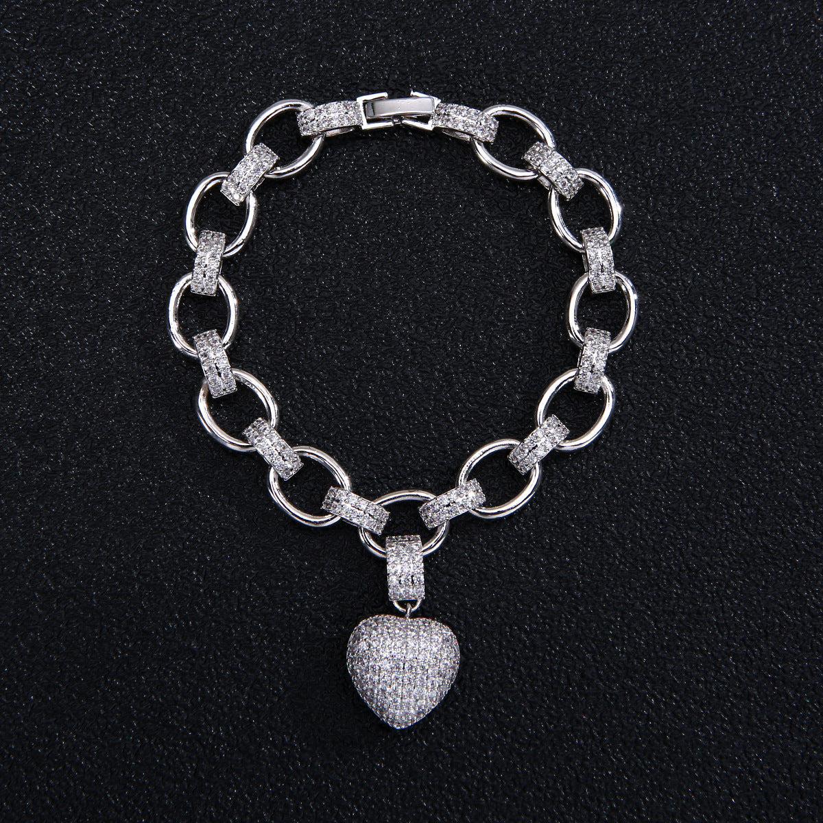 Parure de bijoux de luxe couleur or avec bracelets et colliers ras du cou en zircone cubique pour femme, bijoux de mariage - LUXARAH