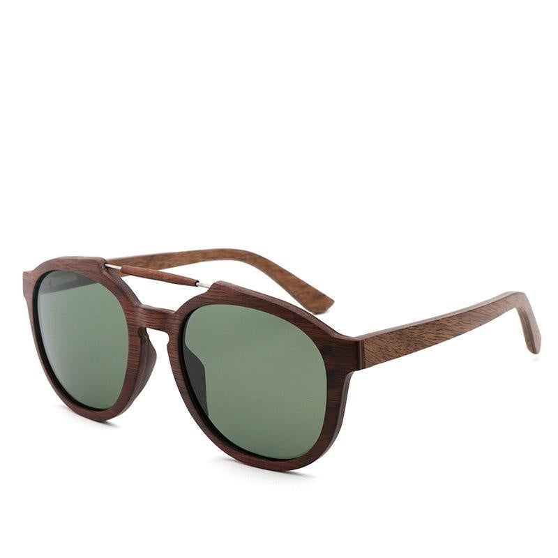 Lunettes de soleil tendance en bois de bambou