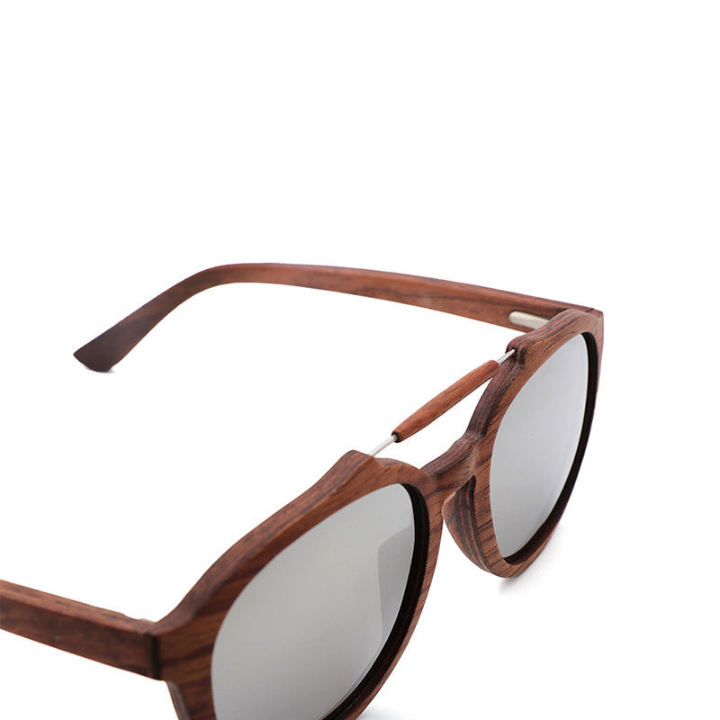 Lunettes de soleil tendance en bois de bambou