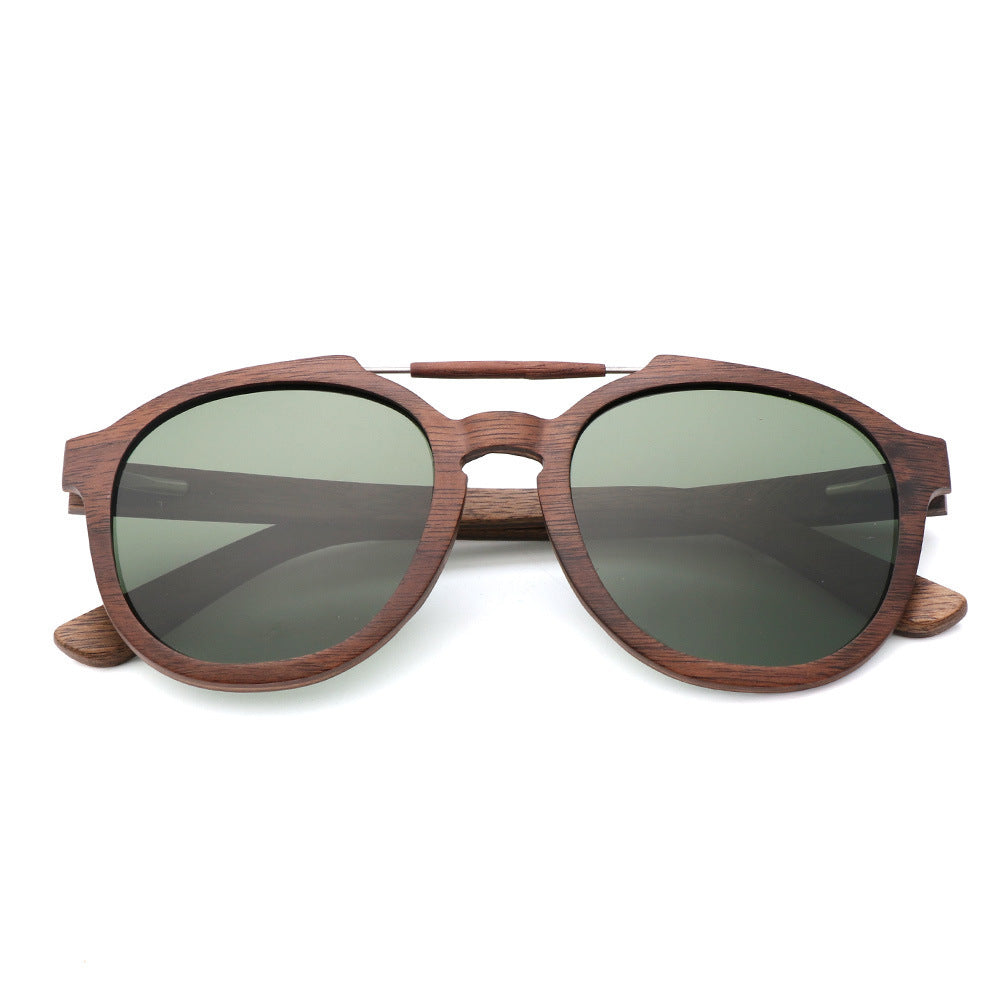 Lunettes de soleil tendance en bois de bambou