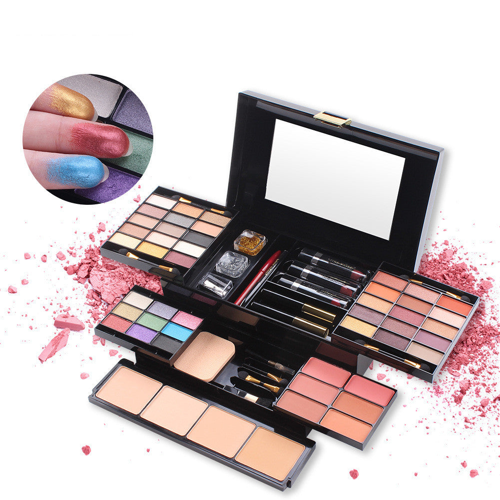 Boîte à fards à paupières mat, étui à cosmétiques, plateau de maquillage multifonction - LUXARAH