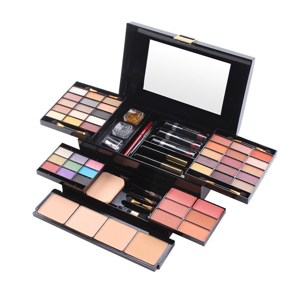 Boîte à fards à paupières mat, étui à cosmétiques, plateau de maquillage multifonction - LUXARAH