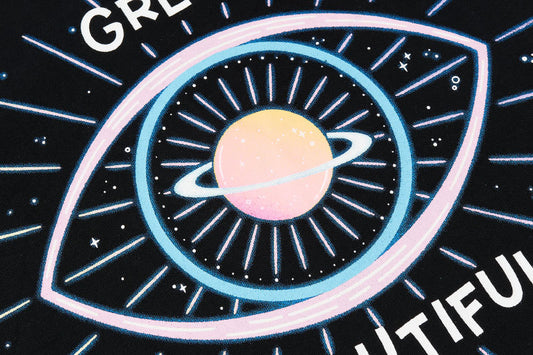 T-shirt surdimensionné à manches courtes personnalisé Dream Eyes - LUXARAH