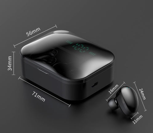 Écouteurs Bluetooth TWS avec microphone, casque sans fil Bluetooth