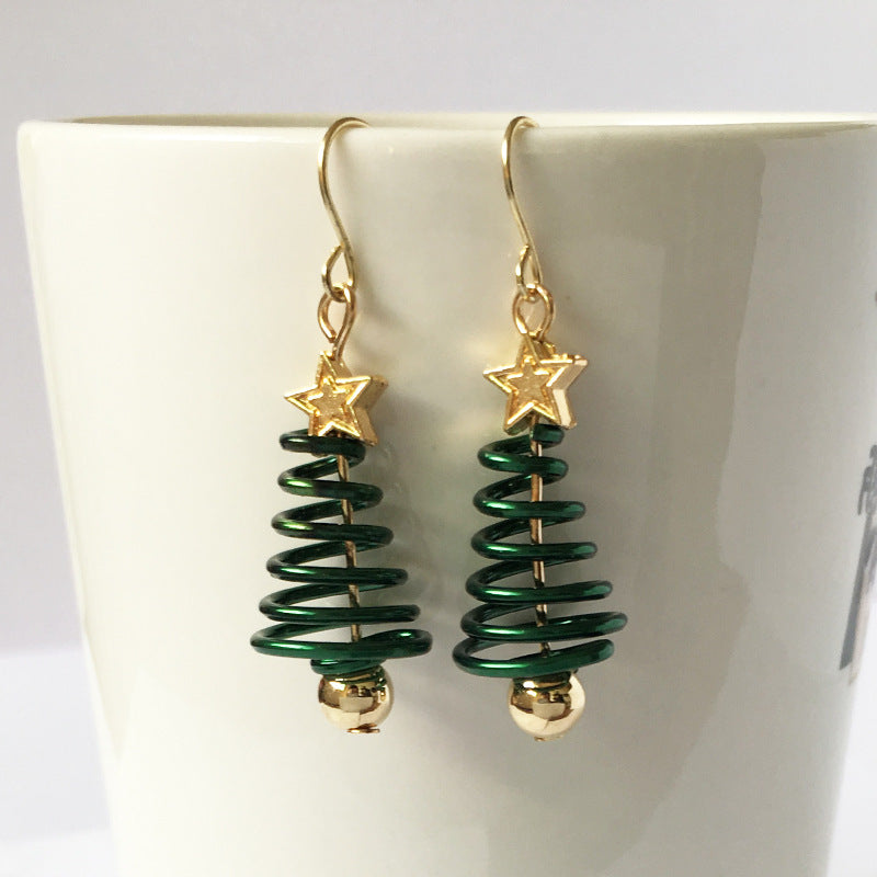 Boucles d'oreilles de Noël DIY en forme d'étoile et d'arbre de Noël