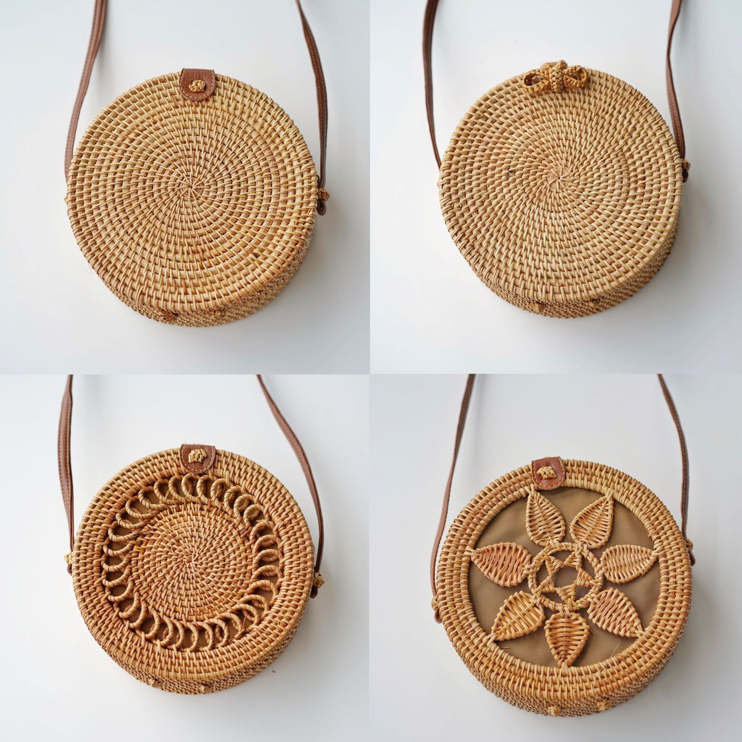 Sac tissé en rotin rétro à la mode - LUXARAH