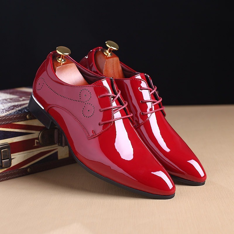 Chaussures en cuir pour hommes, chaussures habillées décontractées, chaussures de conduite noires à enfiler - LUXARAH