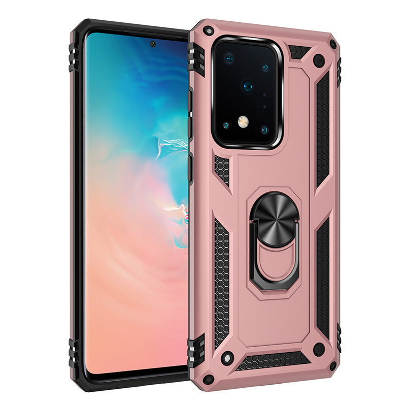 Coque de protection anti-chute militaire pour téléphone portable Samsung S20 avec anneau de support A81