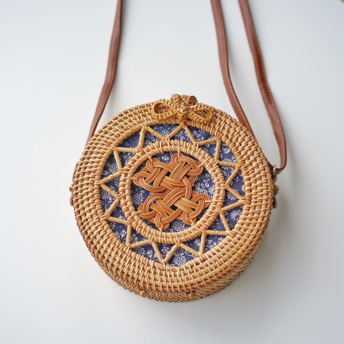 Sac tissé en rotin rétro à la mode - LUXARAH