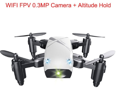 Micro drone RC pliable 3D, volant, télécommande, quadricoptère, jouets avec caméra, contrôle par application WiFi, hélicoptère, cadeau pour enfants