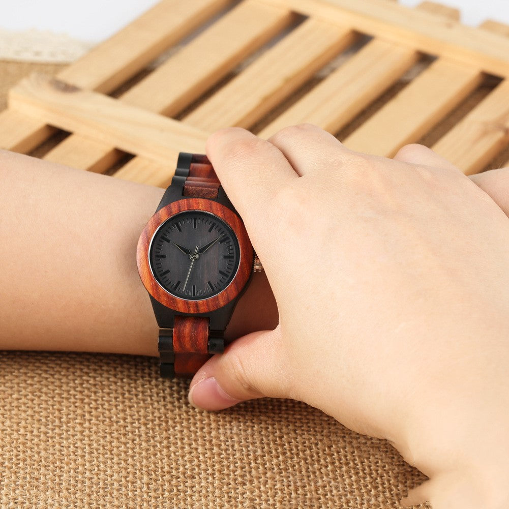 Montre en bois de bambou