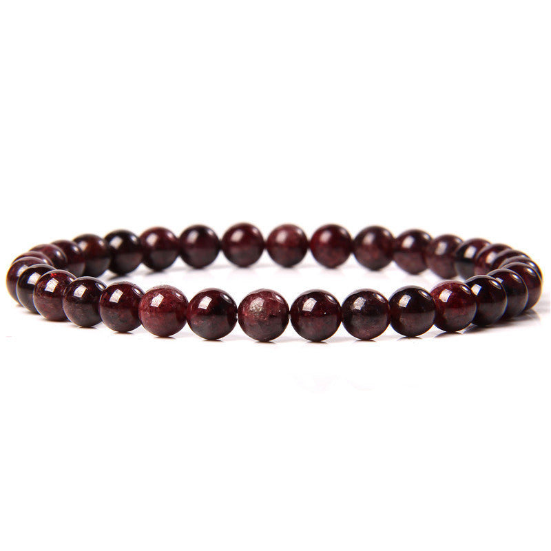 Bracelet en pierre naturelle de 6 mm, tissé à la main, bracelet énergétique - LUXARAH