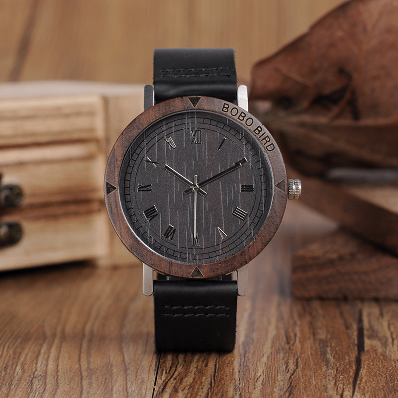 Montre en bois de bambou