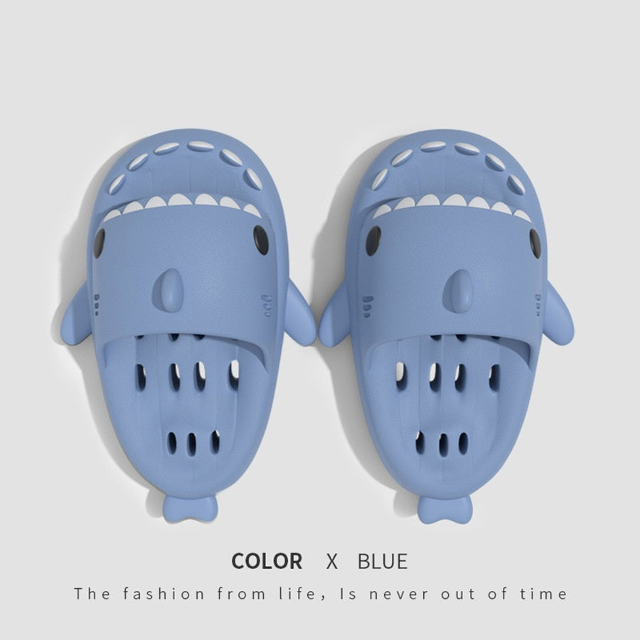 Chaussons requin avec trous de drainage, chaussures de douche pour femmes, séchage rapide, EVA, sandales de plage - LUXARAH