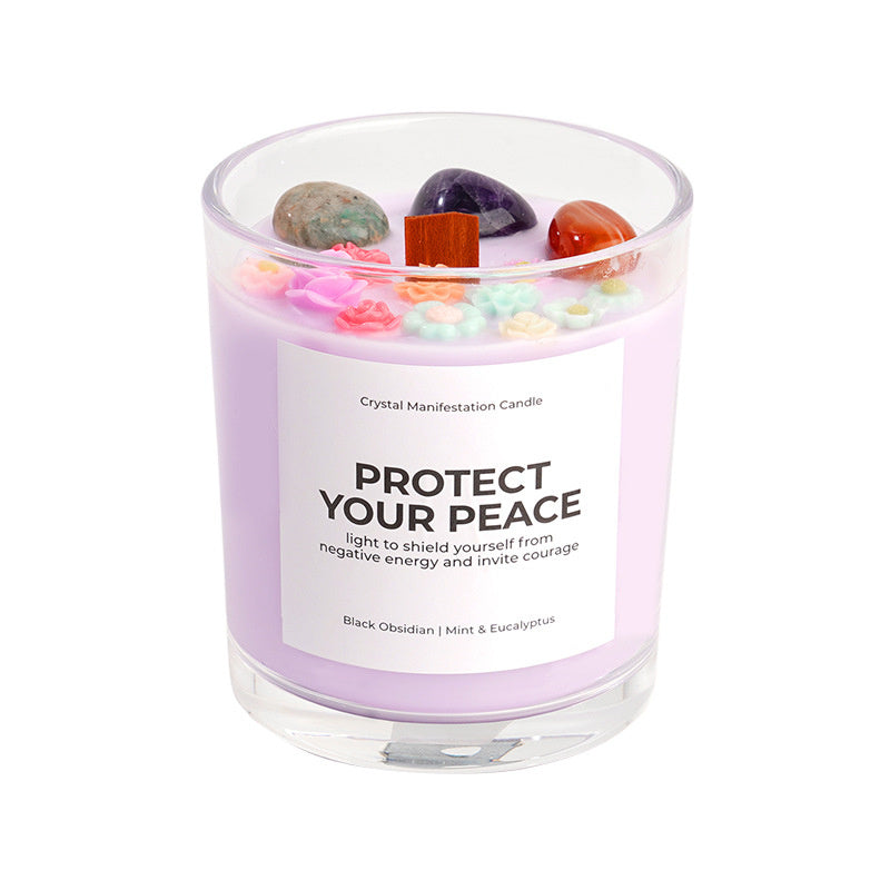 Bougie parfumée à la cire de soja faite à la main
