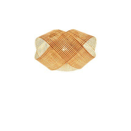 Lampe en bambou tissée en bambou Lustre décoratif créatif - LUXARAH