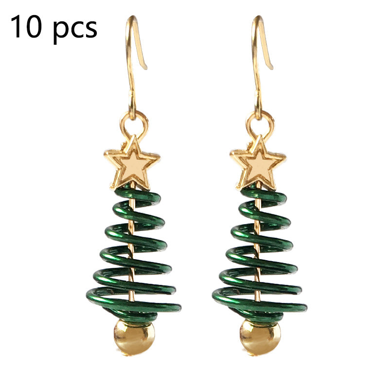 Boucles d'oreilles de Noël DIY en forme d'étoile et d'arbre de Noël