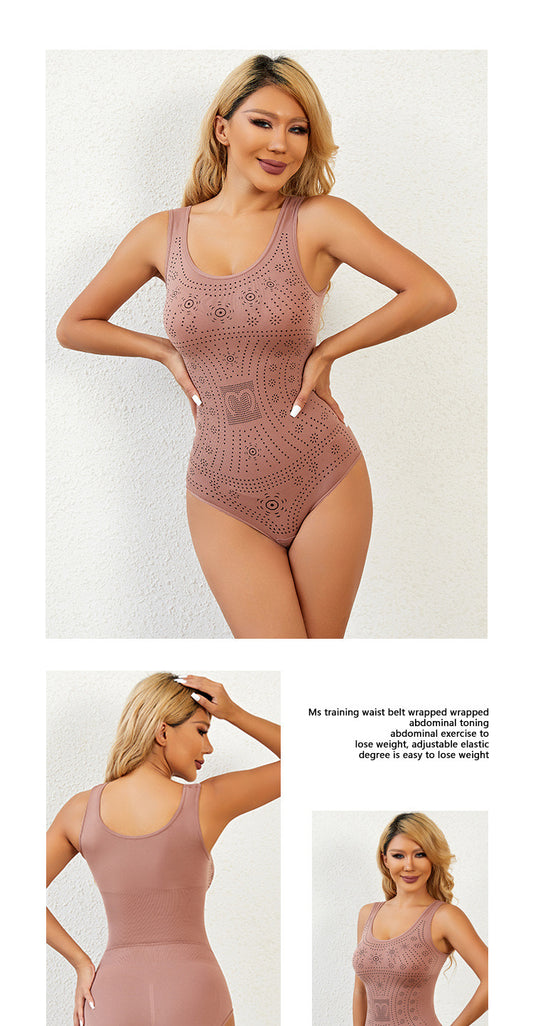 Sous-vêtements moulants de musculation à poitrine triangulaire et à contraction du ventre