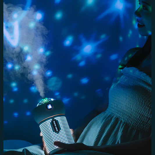 Nouveau diffuseur d'arômes avec veilleuse de projection, humidificateur d'air, rechargeable par USB, diffuseur d'huiles essentielles, vaporisateur hydratant, machine à vapeur